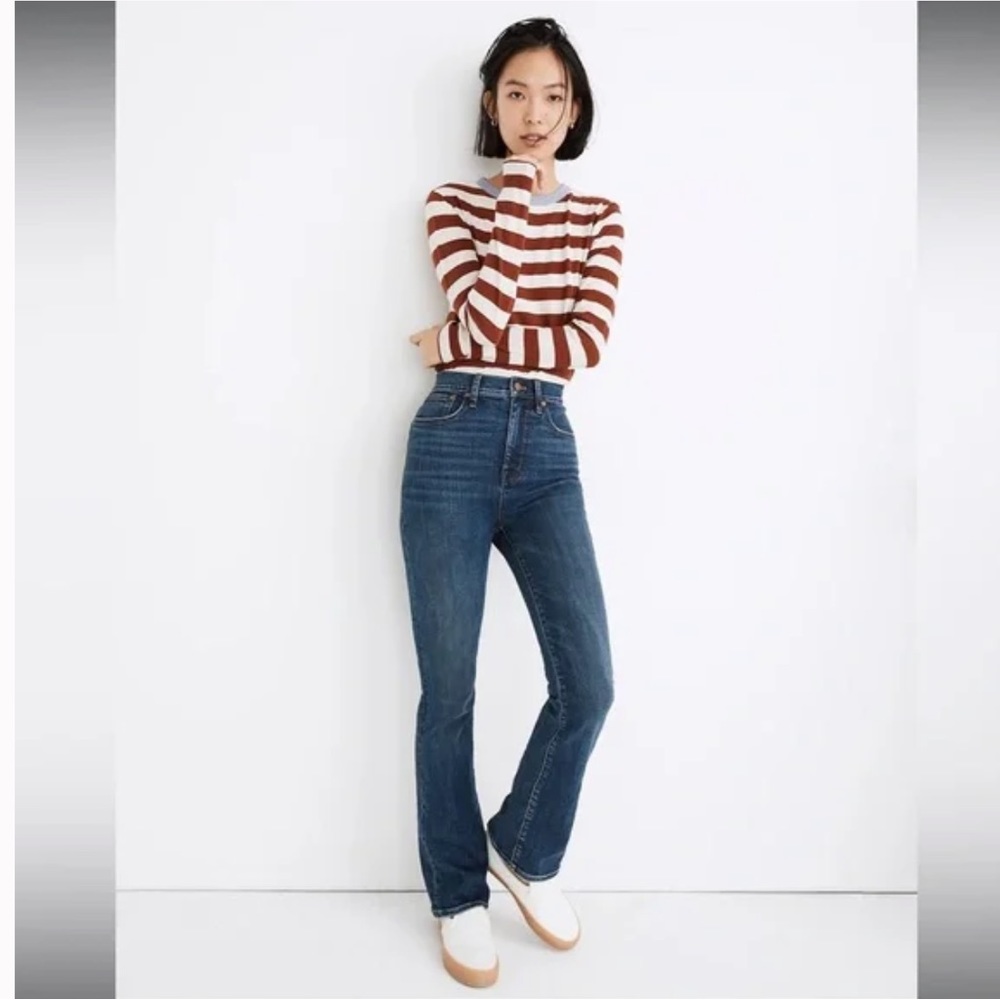 Madewell Skinny Flare Jeans in Abney Wash color